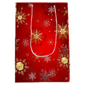 Weihnachts Corporate Black Krawatten Dinner Party Mittlere Geschenktüte (Rückseite)