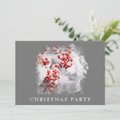 *~* Weihnachts Corporate Persönliche AP20 Snow Ber Einladung (Stehend Vorderseite)