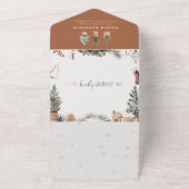 Weihnachts-Cosy-Windeln alles in einer Einladung (Außenbereich)