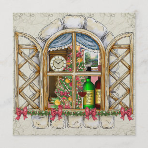 Weihnachts-Cottage-Fenster-Einladung - SRF Einladung
