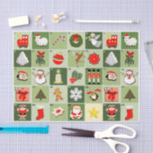 Weihnachts Countdown Advent Kalender Umhüllungspap Seidenpapier (Handwerk)