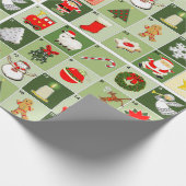 Weihnachts-Countdown Geschenkpapier (Ecke)