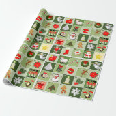 Weihnachts-Countdown Geschenkpapier (Ungerollt)
