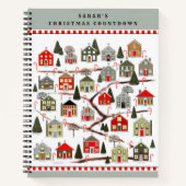 Weihnachts Countdown Holiday Planner Notebook Notizblock (Vorderseite)