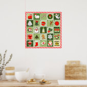 Weihnachts-Countdown Poster (Küche)