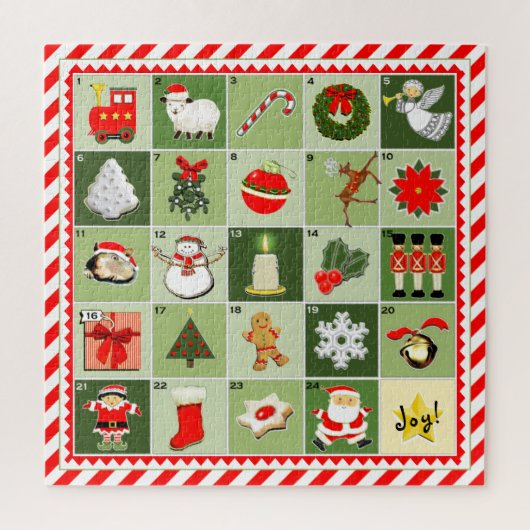 Weihnachts-Countdown Puzzle (Vertikal)