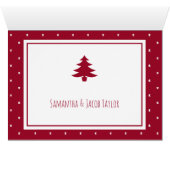 Weihnachts-Couple-Foto Weihnachtskarte (Innenansicht Horizontal (Unten))