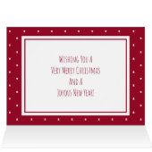 Weihnachts-Couple-Foto Weihnachtskarte (Innenansicht Horizontal (Oben))