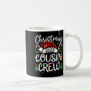 Weihnachts-Cousin-Crew 2025 Familie passende Xmas- Kaffeetasse