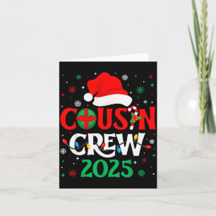 Weihnachts-Cousin-Crew 2025 Xmas Lustige passende Karte
