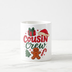 Weihnachts-Cousin-Crew-Box Santa Hut Lebkuchen Kaffeetasse