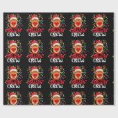 Weihnachts-Cousin Crew Funny Reindeer Matching Paj Geschenkpapier (Flach)