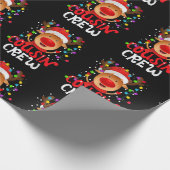 Weihnachts-Cousin Crew Funny Reindeer Matching Paj Geschenkpapier (Ecke)