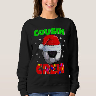 Weihnachts-Cousin-Crew Fußball-Schlafanzug Familie Sweatshirt