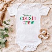 Weihnachts-Cousin Crew passt Familie Baby Strampler