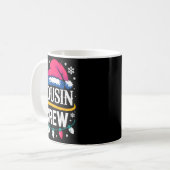 Weihnachts-Cousin-Crew-Pyjamas Kinder Mädchen Klei Kaffeetasse (Vorderseite Links)