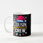 Weihnachts-Cousin-Crew-Pyjamas Kinder Mädchen Klei Kaffeetasse (Links)