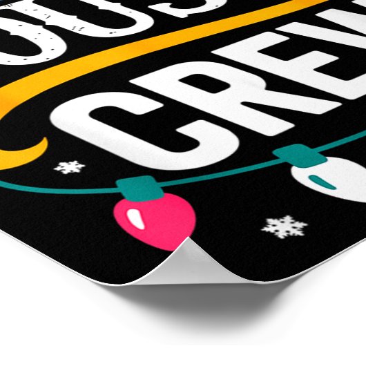 Weihnachts-Cousin-Crew-Pyjamas Kinder Mädchen Klei Poster (Ecke)