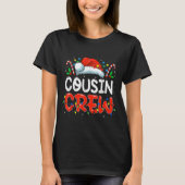 Weihnachts-Cousin Crew Weihnachtsmannmütze Männer T-Shirt (Vorderseite)