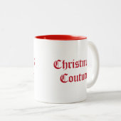 Weihnachts-Couture Zweifarbige Tasse (VorderseiteRechts)