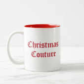 Weihnachts-Couture Zweifarbige Tasse (Links)