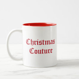 Weihnachts-Couture Zweifarbige Tasse