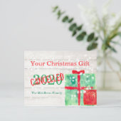 Weihnachts-Covid-Virus 2020 gibt Spaß Postkarte (Stehend Vorderseite)