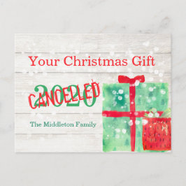 Weihnachts-Covid-Virus 2020 gibt Spaß Postkarte