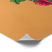 Weihnachts Cowboy Boots Poster Wall Art (Ecke)