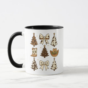 Weihnachts-Cowboy-Stiefel Western Santa Xmas Tasse
