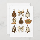 Weihnachts Cowboy Stiefel Western Weihnachten Weih (Vorne/Hinten)