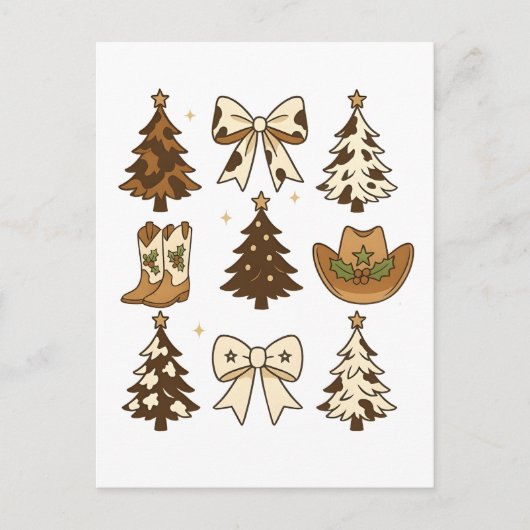 Weihnachts Cowboy Stiefel Western Weihnachten Weih (Vorderseite)