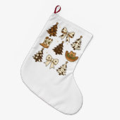 Weihnachts Cowboy Stiefel Western Weihnachten Weih Großer Weihnachtsstrumpf (Vorderansicht (hängend))