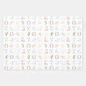 Weihnachts Cowboy Western Land Weihnachten Geschenkpapier Set (Vorderseite)