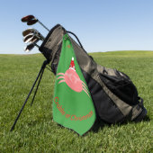 Weihnachts Crab Custom Golf Handtuch (Gras)