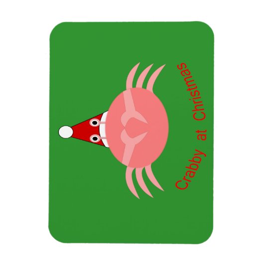 Weihnachts Crab Custom Magnet (Vertikal)
