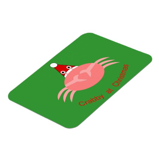 Weihnachts Crab Custom Magnet (Linke Seite)
