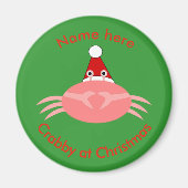 Weihnachts Crab Custom Magnet (Vorne)