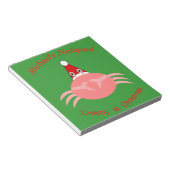 Weihnachts-Crab Custom Notepad Notizblock (angewinkelt)