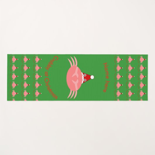 Weihnachts-Crab Custom Yoga Mat Yogamatte (Vorderseite (Horizontal))