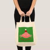 Weihnachts-Crab Tote-Tasche Tragetasche (Vorderseite (Produkt))