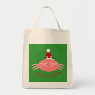 Weihnachts-Crab Tote-Tasche Tragetasche