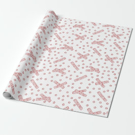 Weihnachts Crackers Red Toile Geschenkpapier