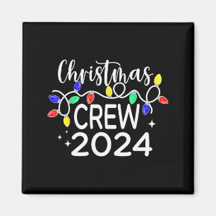 Weihnachts-Crew 2024 Familien-Weihnachtsschlafanzü Magnet