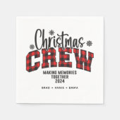 Weihnachts-Crew 2024 Serviette (Vorderseite)