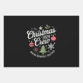 Weihnachts-Crew 2024Familie Matching Weihnachts-Pa Geschenkpapier Set (Vorderseite)