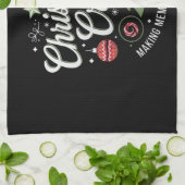 Weihnachts-Crew 2024Familie Matching Weihnachts-Pa Geschirrtuch (Gefaltet)