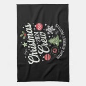 Weihnachts-Crew 2024Familie Matching Weihnachts-Pa Geschirrtuch (Vertikal)
