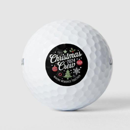 Weihnachts-Crew 2024Familie Matching Weihnachts-Pa Golfball (Vorderseite)
