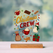 Weihnachts-Crew (2) Acrylschild (Neutral)